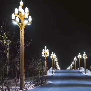 ไฟถนน LED อลูมิเนียมอัลลอยด์ กันน้ำ IP65 สำหรับสวนภายนอกอาคาร แสงสีขาว 5000K ใช้ไฟ AC 220V พร้อมเซ็นเซอร์ตรวจจับความเคลื่อนไหว - Product Image 3
