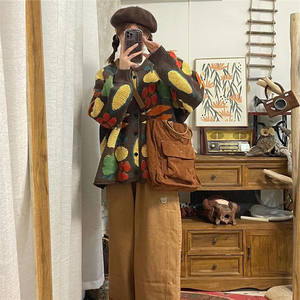 Suéter Vintage de Jacquard Bordado para Mujer, Chaqueta Holgada de Punto para Maternidad, Chaqueta Linda - Product Image 4