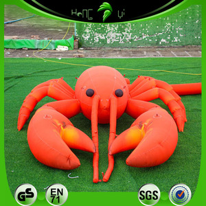 Décoration de toit, modèle de <span class=keywords><strong>homard</strong></span> gonflable personnalisé, énorme écrevisse gonflable avec éclairage - Product Image 3