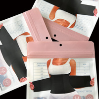 Sacs en plastique personnalisés imprimés avec fermeture éclair, pochettes verticales avec trou de suspension pour ceintures amincissantes, sacs d'emballage en plastique pour vêtements