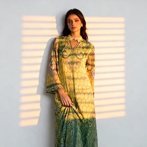 Luxury <b>Printed</b> Polyester Abaya for Muslim Women, Elegant Dress for Party Occasions, Custom Wholesale - Product Image 3