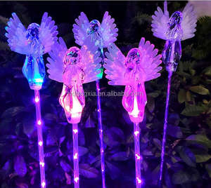 Luces <span class=keywords><strong>Solares</strong></span> de Ángeles <span class=keywords><strong>para</strong></span> Exteriores, Luces Decorativas de Jardín con Energía Solar que Cambian de Color, <span class=keywords><strong>para</strong></span> Césped, Camino, Tumba, <span class=keywords><strong>Cementerio</strong></span> - Product Image 1