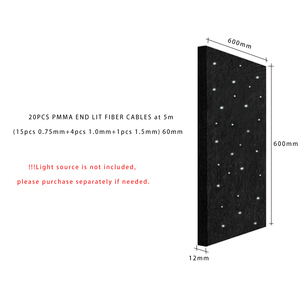 Illuminazione a Fibra Ottica LED RGBW PMMA per Soffitto Effetto Cielo Stellato con Telecomando IP33 e Design Leggero per Casa/Sala Cinema/Bar - Product Image 6