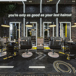 Gabinetes de exhibición de salón modernos Estantes de exhibición de salón montados en la pared Vitrinas de productos de salón iluminadas con LED - Product Image 2