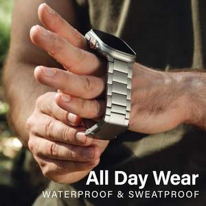 Correa de reloj de titanio superventas para <span class=keywords><strong>Apple</strong></span> <span class=keywords><strong>Watch</strong></span> Ultra 2, envío directo de fábrica, correa de repuesto transpirable para IWatch Ultra - Product Image 3