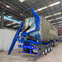 Semi-remorque Sidelifter à suspension mécanique 3 essieux 37 tonnes pour conteneurs extensibles de 20 et 40 pieds