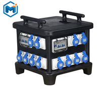 Tableaux de distribution mobiles extérieurs triphasés Alimentation électrique temporaire 32Amp Plug Distribution Box Board Vide Box