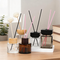 Capuchons distributeurs en bois personnalisés à faible MOQ avec couvercle torsadé pour diffuseur d'huile capillaire et diffuseur à bâtonnets pour la maison, le salon et le spa