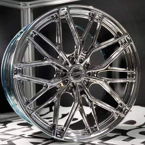 Jantes de voiture de luxe forgées Welldone personnalisées, concaves profondes, chromées polies, 5x112/114.3/120, 17-22 pouces, pour la course, pour <span class=keywords><strong>Audi</strong></span>, pour BMW - Product Image 4