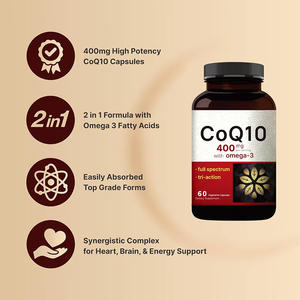 ODM Coenzima <span class=keywords><strong>Q10</strong></span> Extra Fuerte Suplemento Antioxidante Soporte CoQ10 Cápsula Softgel con Omega 3 para la Salud del Corazón y La Energía - Product Image 3