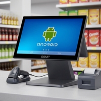 Elegante Sistema POS Todo en Uno con Pantalla Táctil de 15.6 Pulgadas, Hardware Android 11, Máquina de Caja Registradora, Terminal de Punto de Venta para Restaurante