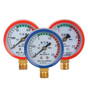 Manómetro Analógico Y-60 de 2.5Mpa con Rosca M14, Manómetro de Diafragma para Gas Oxígeno, Argón y Propano - Product Image 3