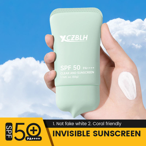 OEM ODM ナイアシンアミド配合 透明日焼け止め SPF50 トラベルサンスクリーン UVAUVBカット ノンオイリー ノンホワイトキャスト 防水 - Product Image 5