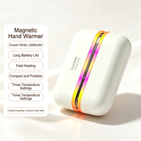 Chauffe-mains magnétique chauffant, type séparé, USB portable, double chauffage, pour les voyages en extérieur, cadeau d'hiver
