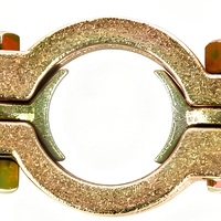 Collier de serrage réglable en acier galvanisé pour tuyau, type anneau fendu, pour alimentation en eau (OEM)