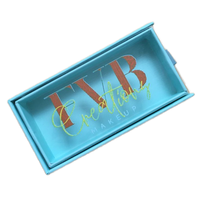 Boîte d'emballage de cils personnalisée et écologique de 2mm d'épaisseur nouveau design de marque privée étui à cils avec logo et paillettes pour cosmétiques