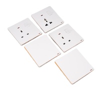 Interrupteurs muraux standard TEP UK avec plaque 1 gang 1 voie, interrupteur néon pour prise électrique domestique, interrupteurs et prises électriques