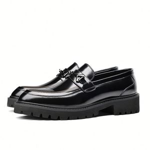 Wholesale Genuine Leather Pointed <b>Toe</b> Business Casual Shoes Autumn British Men's Breathable Lightweight - Product Image 4