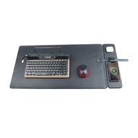 Nieuwe 3-in-1 snelle 15W draadloze oplaadmuismat met sterke magnetische oplading en telefoonhouder voor desktop, kantoor en computer