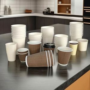 Gobelets jetables en carton de 8 oz pour boissons chaudes, contenants alimentaires pour café à emporter - Product Image 2