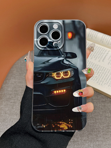 <span class=keywords><strong>Coque</strong></span> de protection <span class=keywords><strong>transparente</strong></span> en TPU de luxe pour <span class=keywords><strong>iPhone</strong></span> 17/16/15/14 ProMax, design voiture de sport 'Pluie Nocturne', anti-traces de doigts et antichoc - Product Image 4