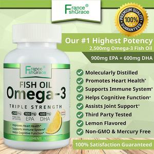 Suplementos Dietéticos Aceite de Pescado Omega-3 120 Cápsulas Blandas con EPA y DHA para Mejorar la Salud del Corazón y Ayudar a la Función Cognitiva - Product Image 2
