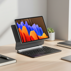 Étui de clavier sans fil Smart <span class=keywords><strong>Folio</strong></span> de haute qualité pour Samsung pour Galaxy Tab S7 +/S8 +/S9 +/S10 + pavé tactile intelligent nouveau produit - Product Image 1