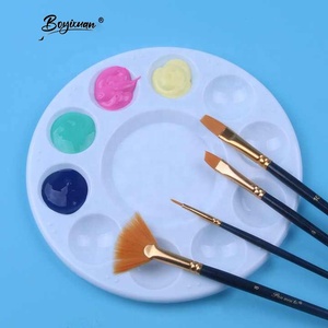 <span class=keywords><strong>Palette</strong></span> de plateau de support de peinture en plastique rond blanc d'<span class=keywords><strong>artiste</strong></span> de haute qualité pour la peinture - Product Image 4