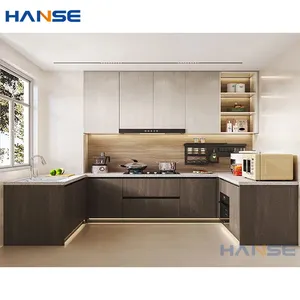 Diseño personalizado EE. UU. mercado apartamento casa hotel mini gabinetes de cocina para habitación pequeña