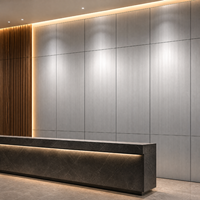 Revêtement mural en panneaux Alucobond, façade en panneaux composites en aluminium brossé pour la décoration intérieure