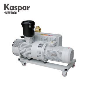 Pompe à vide rotative à palettes lubrifiée à l'huile <span class=keywords><strong>Kaspar</strong></span> VR-302 7,5 kW 300 m³/h avec cadre mobile personnalisé pour un déplacement facile - Product Image 2
