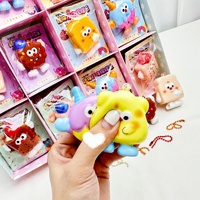 Jouets anti-stress à thème alimentaire, collection de mini pendentifs, jouet souple à récupération lente, jouet anti-stress au design de dessin animé mignon