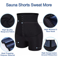 Leggings de yoga amincissants, contrôle élevé du ventre, entraînement de la taille, leggings de sudation, short de sauna, polyester Aofit