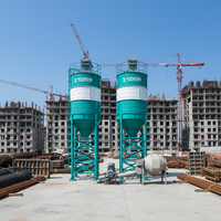 Silo Cilindrico Portatile Durevole per Stoccaggio Polveri, Silo Verticale Imbullonato per Cemento e Calcestruzzo