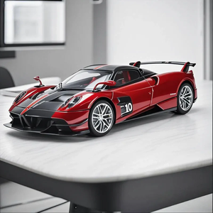 Coche de Metal Fundido a Presión Pagani Huayra, Modelo de Hipercoche a Escala 1:18 con Puertas Abribles, Efectos de Sonido y Luz, Interior Detallado Premium - Product Image 3