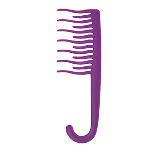 Sudi <b>Wide</b> Tooth Hair <b>Comb</b> 15 Cm Plastic With Hook For Wet And Dry Use Smooths Hair Multifunction - Product Image 5