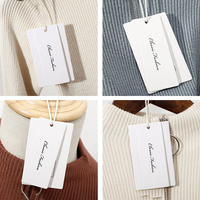Étiquettes en papier personnalisées avec nom de marque 800gsm, billets de balançoire en carton pour vêtements en jeans, étiquettes de vêtements imprimées, étiquettes volantes t-shirt/chaussures