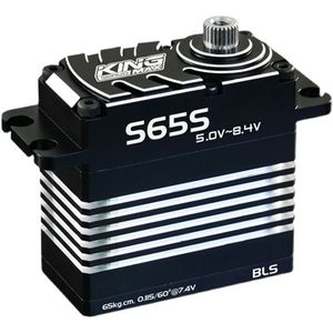 เซอร์โว <span class=keywords><strong>KINGMAX</strong></span> S65S แรงบิด 65 กก.ซม. เซอร์โวดิจิตอลเกียร์เหล็ก ทนแรงดันสูง มาตรฐานอุตสาหกรรม กันน้ำ สำหรับรถบังคับวิทยุแบบปีกตรึงและรถปีนเขา - Product Image 1