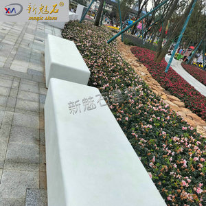 Nuevo Banco de Cemento GRC Magic Stone, 3 cm de Grosor, Diseño Moderno, para Exteriores, Plazas, Aeropuertos, Parques, Tamaño Personalizado - Product Image 2