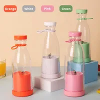Draagbare plastic PP roestvrijstalen mini elektrische fruit- en groentesapcentrifuge beker oplaadbaar multifunctioneel apparaat