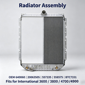 Radiatore in <span class=keywords><strong>Alluminio</strong></span> OEM 640060 per Camion International/Navistar Serie 4300 7400, Garanzia 12 Mesi - Product Image 1