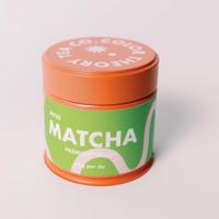 Rond vide 30 grammes 40 grammes thé mat foncé vert match boîte de conserve alimentaire gaufré Matcha bâton de fer-blanc et Peel Seal Matcha canettes
