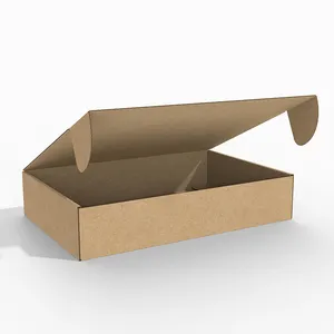 Toptan çevre dostu lüks hediye kağıdı özel logolu kutu oluklu ambalaj ayakkabı giysi güncel nakliye kağıt kutusu