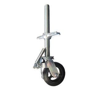 6 inç yüksek vida ayarlanabilir vida kök tesviye iskele kaldırma iskele için fren ile sarhoş tekerlek JACK <span class=keywords><strong>castor</strong></span> - Product Image 1