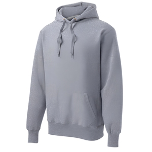 Men's <b>Hooded</b> <b>Fleece</b> Zip-Up Sweatshirt Regular Fit Solid Color Casual Front Pocket Long Sleeve Embroidered Discharge 100% Cotton - Product Image 1