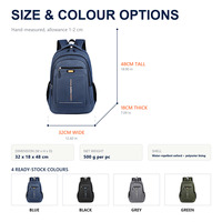 Sac à dos pour ordinateur portable Oxford 15 pouces, pour affaires et école, 20-35L, fermeture éclair, résistant à l'eau, pour étudiants et adultes