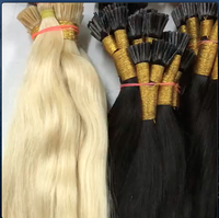 Extensions de cheveux naturels indiens Remy HairX HX65, pointe en I, tissage complet, double trame, cheveux vierges, couleur personnalisable, 100g