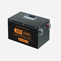Baterai LiFePO4 Grade A 12V 24V 100-400Ah Dengan BMS Terintegrasi, Baterai Isi Ulang untuk RV, Kapal Laut, Sistem Tenaga Surya