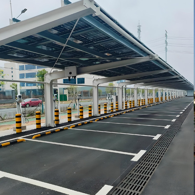 300W 400W 450W 540W Solar Panel Carport System Mounting Rail Structure Hot-Dip Galvanized Wind Load 60m/s Framed/Frameless