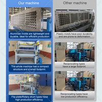 HNOC Kleine Formaat Volledig Automatische Fruitkarton Vormgevings- en Persmachine Mini Eierbakjesmachine Prijs